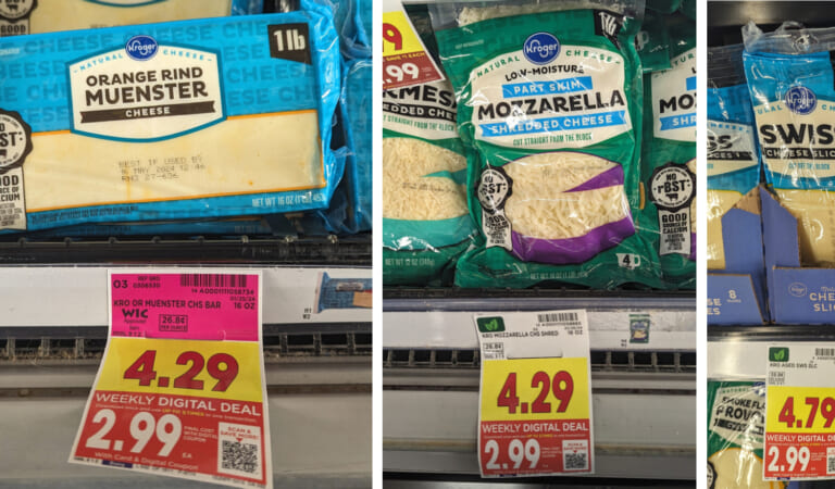 Kroger Cheese Just $2.99 Per Package