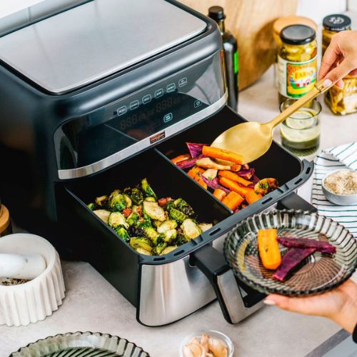 Today Only! Bella Pro Series 9-Qt Digital Air Fryer w/ Dual Flex Basket $70 Shipped Free (Reg. $180)