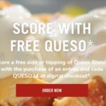 Chiptole: Free Queso Blanco with Purchase!