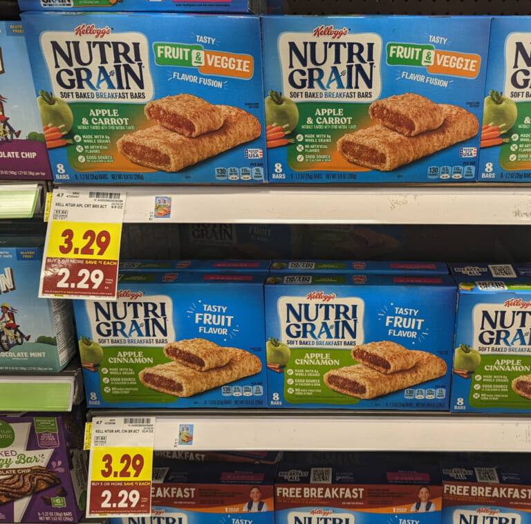 Kellogg’s Nutri-Grain Bars As Low As $1.79 At Kroger