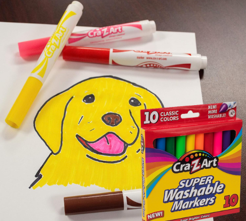 Cra-Z-Art Classic Washable Broadline Markers, 10-Count as low as $2.03 Shipped Free (Reg. $5.41) – 20¢/Marker