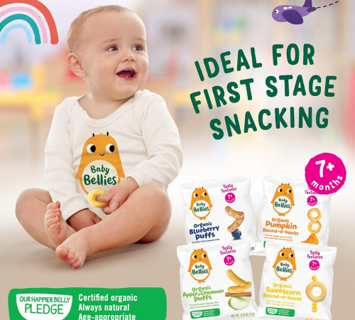 Little Bellies 5-Pack Organic Strawberry Pick-Me Sticks Baby Snack as low as $5.83 when you buy 4 (Reg. $15) + Free Shipping – $1.17/Pack