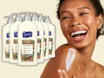 Suave 6-Pack Skin Solutions Cocoa Butter & Shea Body Lotion as low as $12.56 After Coupon (Reg. $21) + Free Shipping – $2.09/18 Oz Bottle