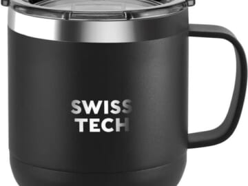 Swiss + Tech 14-oz. Vacuum Insulated Mug w/ Lid for $7 + free shipping