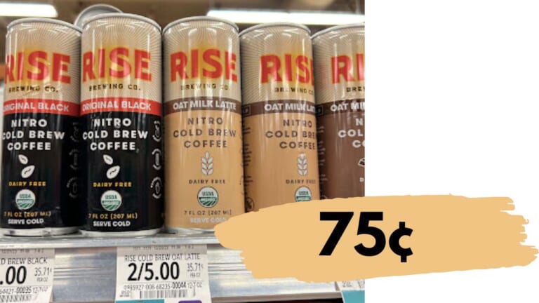 Get Rise Nitro Cold Brew Coffee for 75¢