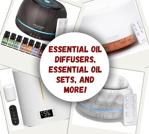 Essential Oil Diffusers, Essential Oil Sets, and More from $16.79 (Reg. $23.99+)