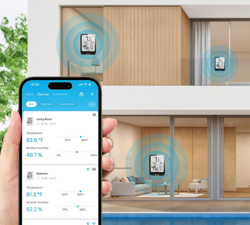 Elevate your living spaces with Hygrometer Thermometer, 2-Pack for just $17.65 After Coupon (Reg. $25.99)