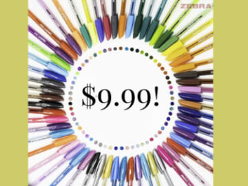 Zebra Pen Doodler’z Gel Stick 60 pk. for $9.99 on Amazon