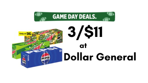 Select Pepsi 12 Pack Soda $3.67 at Dollar General