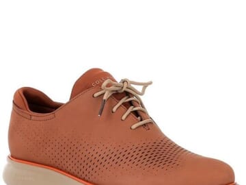 Cole Haan Men's 2.ZERØGRAND Leather Laser Cut Wingtip Oxfords for $107 + free shipping w/ $150