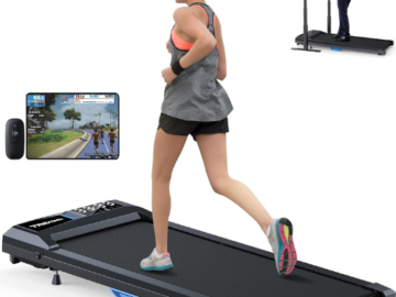 Incorporate fitness into your daily routine with this Walking Pad Treadmill with APP for just $149.99 After Code + Coupon (Reg. $399.99) + Free Shipping