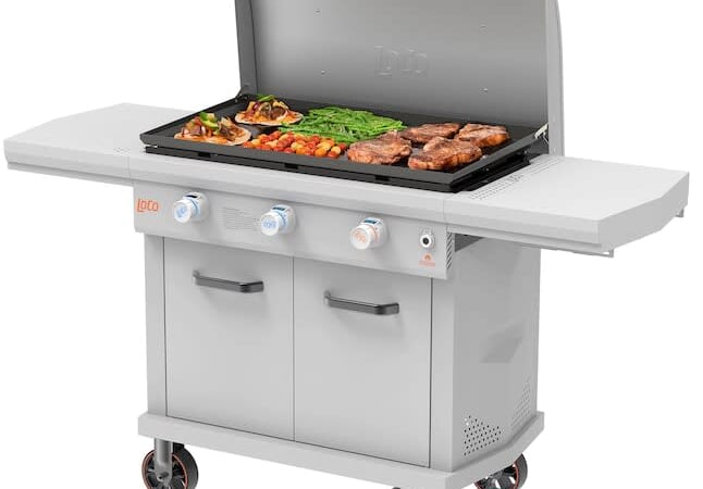 LoCo Cookers Griddle Chalk 3-Burner Liquid Propane Gas Grill for $350 + free shipping