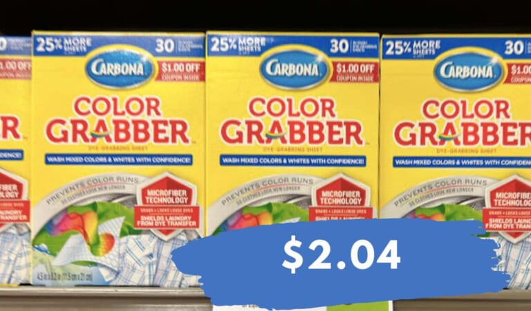 $2.04 Carbona Color Grabber Sheets