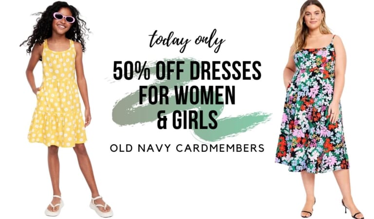 Old Navy Cardmember Exclusive | 50% Off All Dresses | Online Only