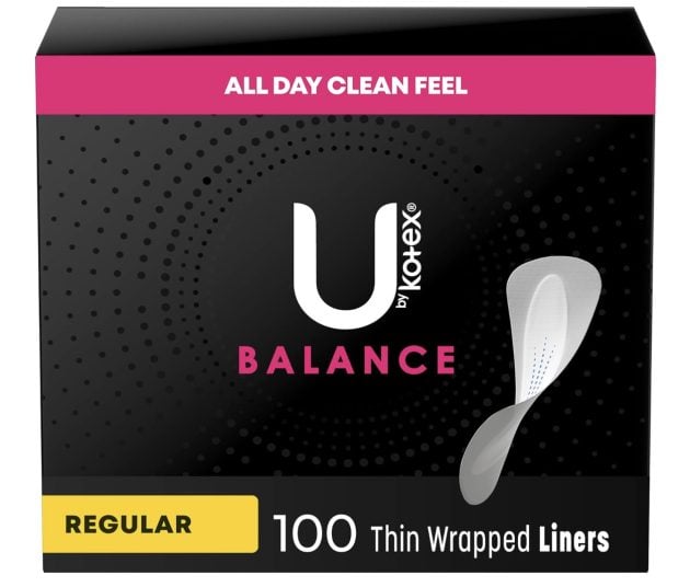 U by Kotex Balance Daily Wrapped Panty Liners