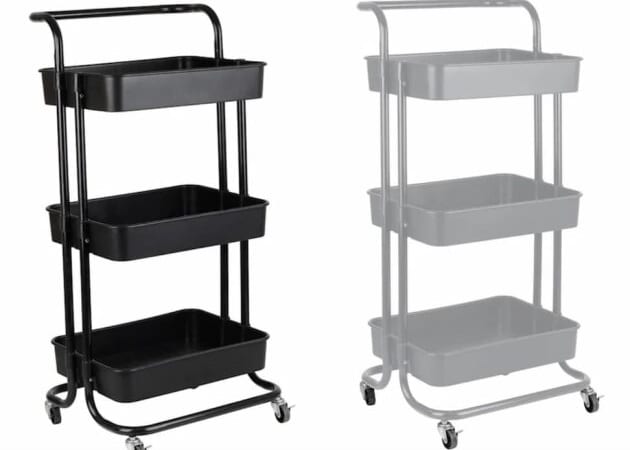 3-Tier Rolling Carts only $19.99!