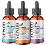 artnaturals Anti-Aging-Set with Vitamin-C Retinol and Hyaluronic-Acid - (3 x 1 Fl Oz / 30ml) Serum