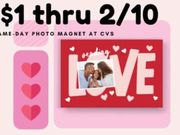 CVS 4×6 Same Day Photo Magnet – $1 Through Feb 10!