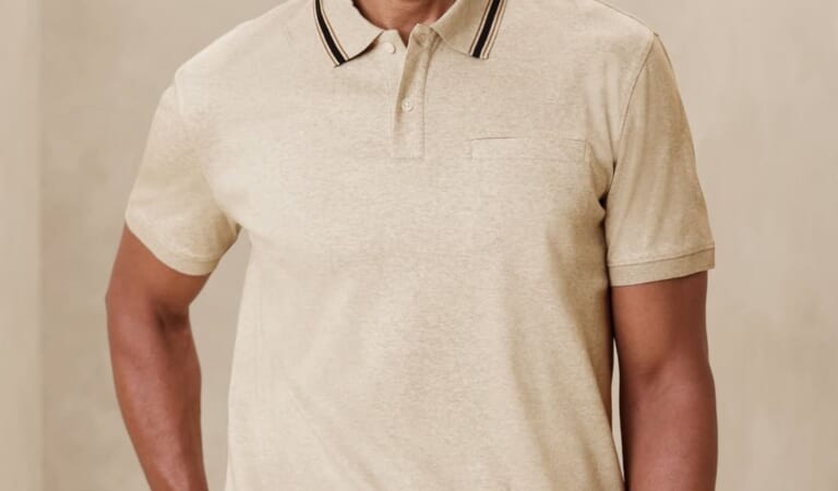 Banana Republic Factory Men's Luxe Touch Performance Polo Shirt (small sizes) for $17 + free shipping w/ $50