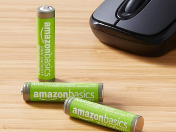 Amazon Basics 12-Pack Rechargeable AAA NiMH Batteries as low as $12.99 Shipped Free (Reg. $25) – $1.08/Battery
