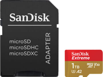 SanDisk Extreme 1TB microSDXC Memory Card w/ Adapter for $90 + free shipping