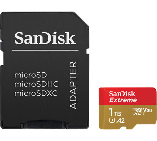 SanDisk Extreme 1TB microSDXC Memory Card w/ Adapter for $90 + free shipping