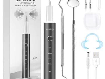 Ultrasonic Dental Plaque Remover for $15 + free shipping