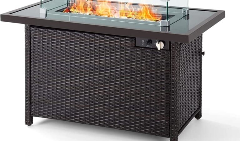 Pamapic Patio Fire Table for $202 + free shipping