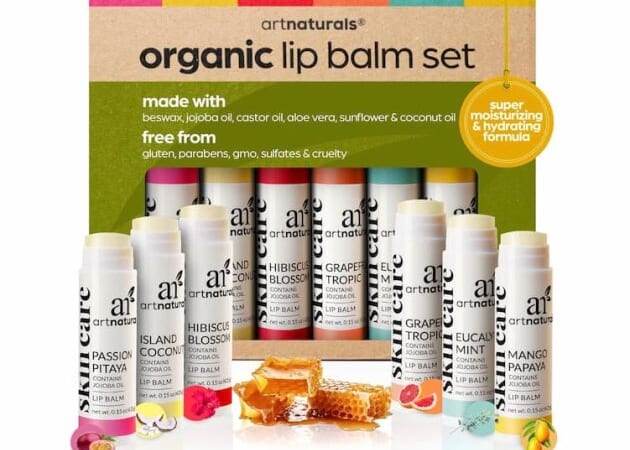 ArtNaturals Organic Beeswax Lip Balm Gift Set only $6.46 shipped!