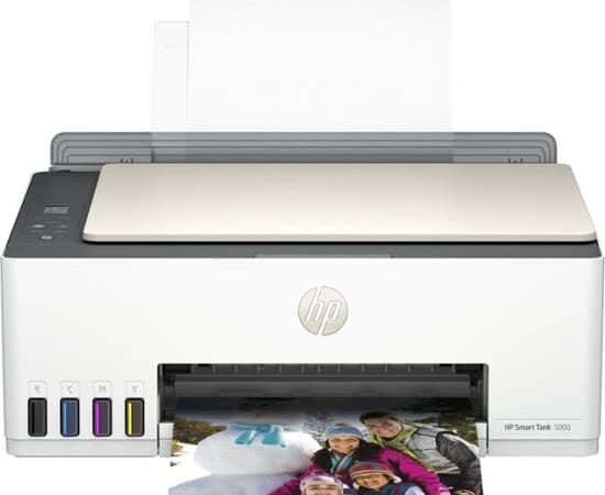 HP Smart Tank 5000 Wireless All-in-One Supertank Inkjet Printer for $160 + free shipping