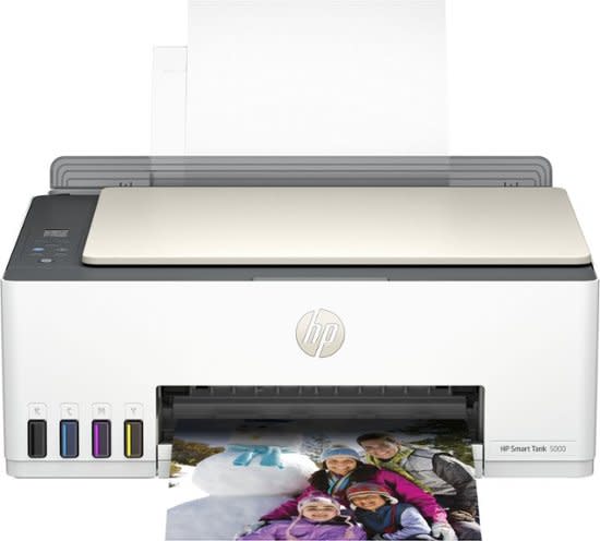 HP Smart Tank 5000 Wireless All-in-One Supertank Inkjet Printer for $160 + free shipping