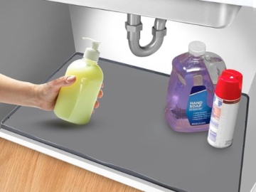 Keep your surroundings neat and organized with this Silicone Kitchen Sink Drain Mat for just $14.98 After Code (Reg. $29.99)
