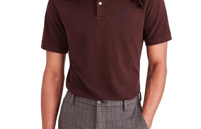 Dockers Men's Icon Slim-Fit Embroidered Logo Polo Shirt for $23 + free shipping w/ $25