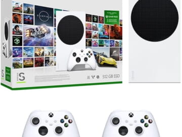 Xbox Series S 512GB Console w/ 2 Controllers + 3 Month Game Pass for $300 + free shipping