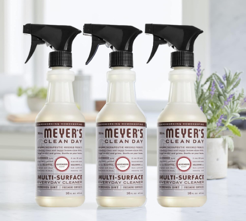 Mrs. Meyer’s Clean Day 3-Pack Lavender Scent Multi-Surface Everyday Cleaner as low as $5.23 After Coupon (Reg. $15) + Free Shipping – $1.74/16 Oz Bottle
