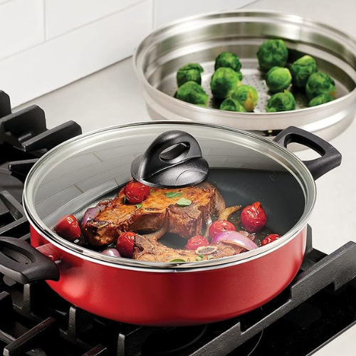 Tramontina 4-Quart Covered Nonstick Pan w/ Steamer $19.53 (Reg. $30)