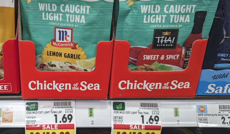 Get The Pouches Of Chicken of the Sea Wild Caught Tuna For Just 50¢ At Kroger