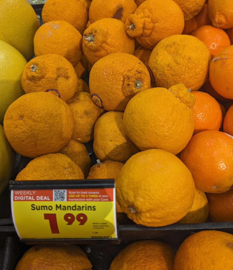 Sumo Citrus Just $1.49 Per Pound At Kroger