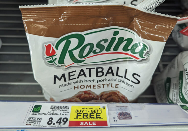 Big Bags Of Rosina Meatballs As Low As $3.25 At Kroger