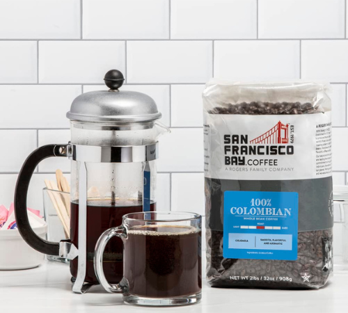 San Francisco Bay 100% Colombian Whole Bean Coffee, Medium Roast, 2 lb Bag as low as $12.99 After Coupon (Reg. $22) + Free Shipping