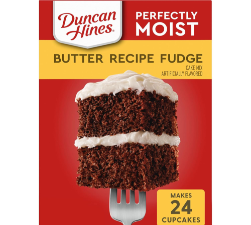 Duncan Hines Perfectly Moist Butter Recipe Fudge Cake Mix, 15.25 Oz as low as $1.17 Shipped Free (Reg. $2.56) – Makes 24 Cupcakes – 5¢ Each + MORE