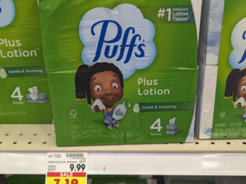 Get Puffs 4-Pack Of Facial Tissues For Just $4.99 At Kroger – Half Price!