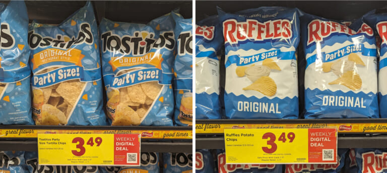 Tostitos Or Ruffles Party Size Chips Just $3.49 At Kroger