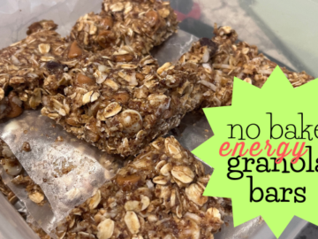 No Bake Energy Granola Bars