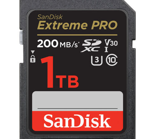 SanDisk Extreme PRO 1TB SDXC Memory Card for $140 + free shipping