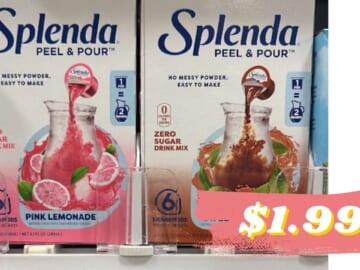 $1.99 Splenda Peel & Pour Drink Pods