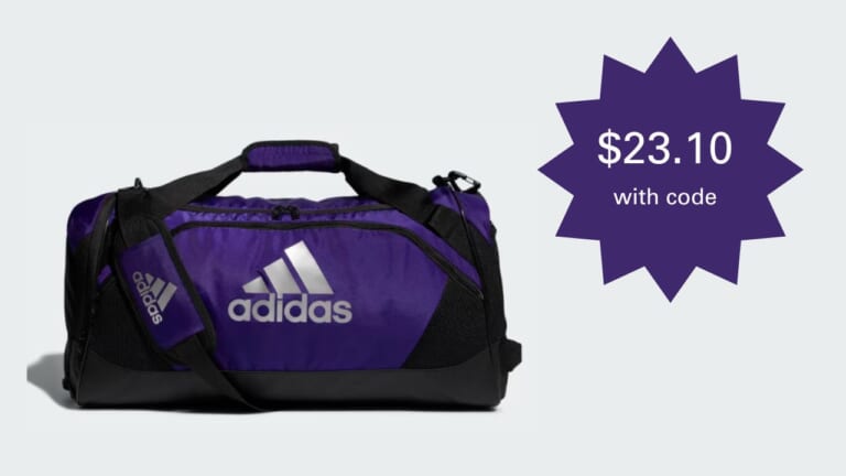 Adidas Medium Duffel Bag $23.10 With Code