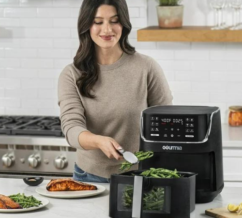 Gourmia 8 Qt Digital Window Air Fryer with 12 One-Touch Presets $59 Shipped Free (Reg. $99)