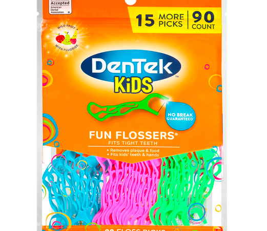 DenTek Kids Fun Flossers, Wild Fruit (90 Count) only $1.78 shipped!