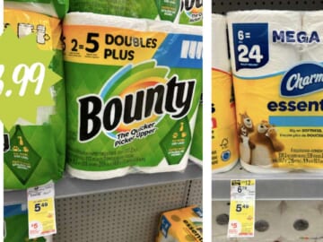 $3.99 Bounty Paper Towels & Charmin Bath Tissue at Walgreens